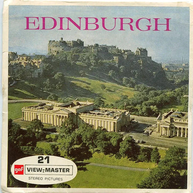 Edinburgh - View-Master 3 Reel Packet - 1960s Views - Vintage - (ECO-C326-BS6e) Packet 3dstereo 