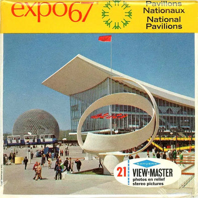 ViewMaster - Expo 67 - National - Pavilions - A073 - Vintage - 3 Reel Packet - 1960s Views Packet 3dstereo 