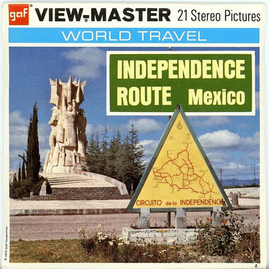 ViewMaster - Independence - Route - Mexico - F006 - Vintage - 3 Reel Packet - 1970s Views Packet 3dstereo 