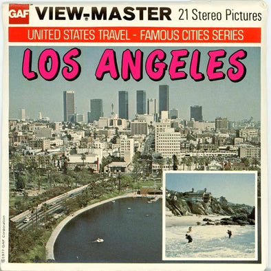 Los Angeles, California - H63 - View-Master 3 Reel Packet - 1970s views - vintage - (PKT-H63-G5) Packet 3dstereo 