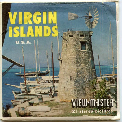 ViewMaster - Virgin Islands - B036- Vintage 3 Reel Packet - 1960s view Packet 3dstereo 