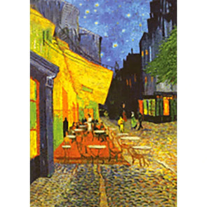 Vincent Van Gogh - Cafe Terrace at Night - 3D Lenticular Postcard Greeting Card 3dstereo 