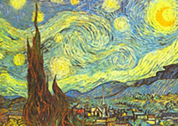 Vincent Van Gogh - Starry Night - Motion - Lenticular Postcard Postcard 3dstereo 