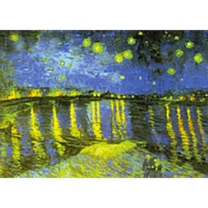 Vincent Van Gogh - Starry Night over the Rhone - 3D Lenticular Postcard Greeting Card 3dstereo 