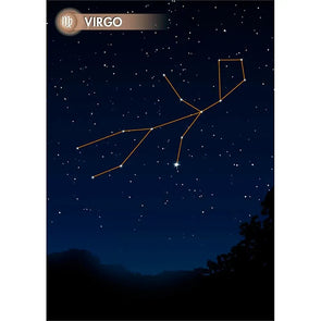 VIRGO - Zodiac Sign - 3D Action Lenticular Postcard Greeting Card - NEW