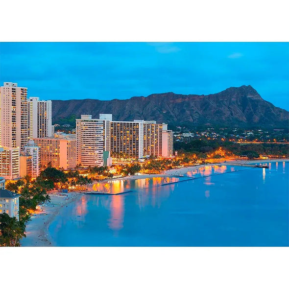 Waikiki, Hawaii by Day & Night - 3D Action Lenticular Postcard Greeting Card - NEW Postcard 3dstereo 