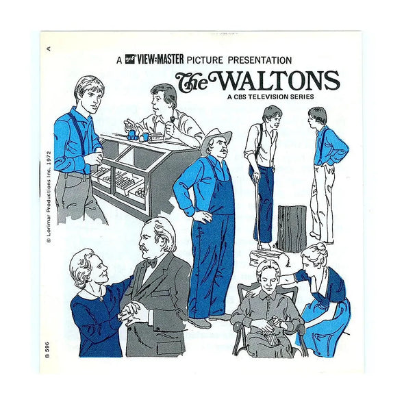 Waltons - View-Master 3 Reel Packet - 1970s - vintage - (B596-G3A) Packet 3dstereo 