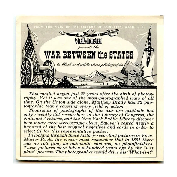 War Between the States - View-Master - Vintage - 3 Reel Packet - 1960s ( ECO-B790-S5 ) 3dstereo 