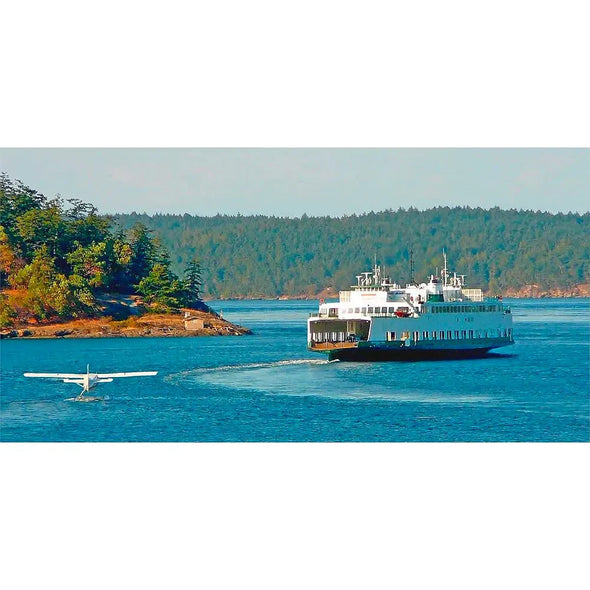 Washington State Ferry - 3D Lenticular Oversize-Postcard Greeting Card - NEW Postcard 3dstereo 