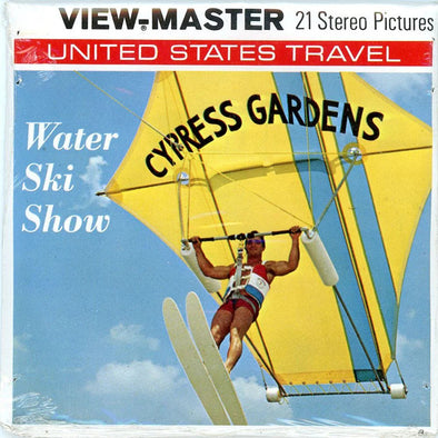 Cypress Gardens - Water Ski Show - View-Master 3 Reel Packet - 1980s Views - Vintage - (PKT-A967-V1Bmint)
