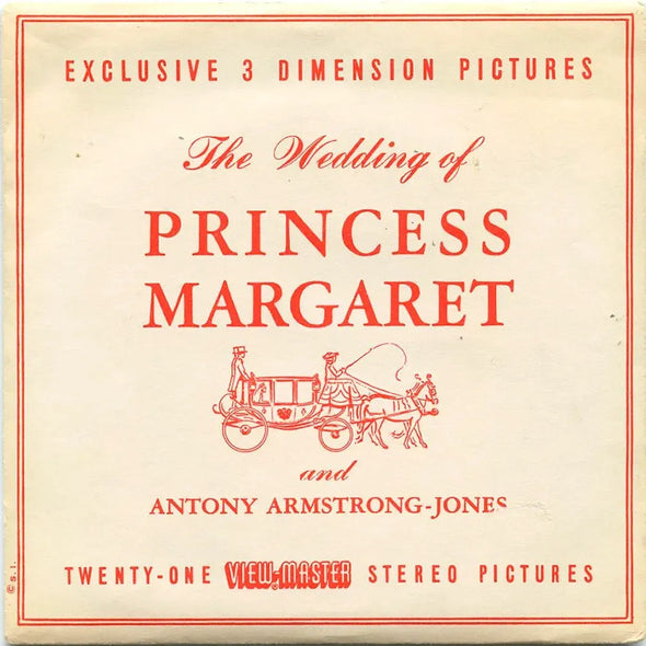 Wedding of Princess Margaret - View-Master 3 Reel Packet - C280-S5 Packet 3dstereo 