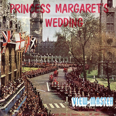Wedding of Princess Margaret - View-Mister 3 Reel Set - 1960s - Vintage (PKT-C280-BS5) Packet 3dstereo 