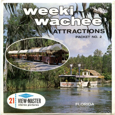 Weeki Wachee - Attractions - View-Master 3 Reel Packet - 1960s Views - Vintage - (ECO-A987-S6A) Packet 3dstereo 