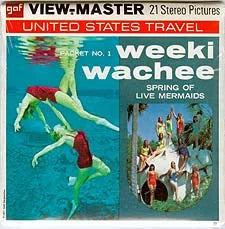 Weeki Wachee, Florida - Live Mermaids - View-Master 3 Reel Packet -1970s views - vintage - (ECO-A991-G3B) Packet 3Dstereo 