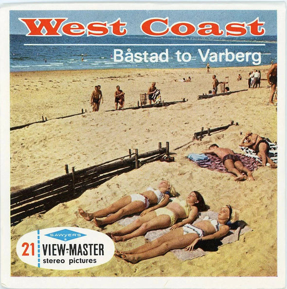 West Coast - Sweden - View-Master 3 Reel Packet - 1960s views- vintage - (zur Kleinsmiede) - (C515e-BS6) Packet 3dstereo 