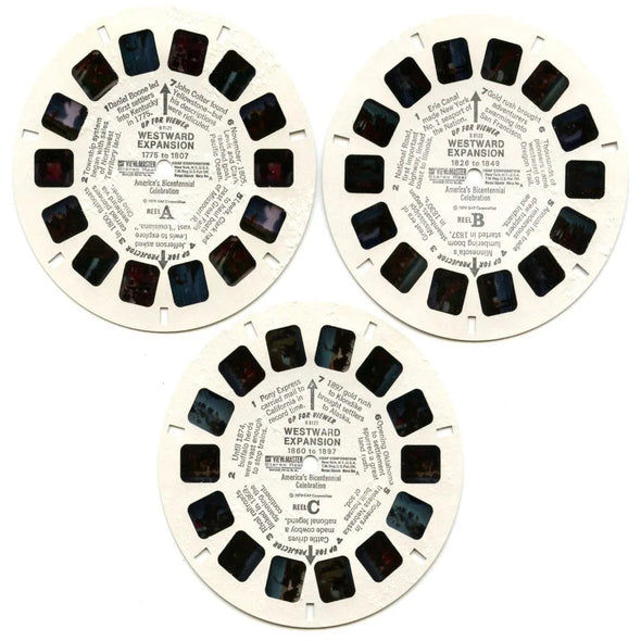 Westward Expansion - View-Master 3 Reel Packet - 1970s - Vintage - (ECO-B812-G3A) Packet 3Dstereo 