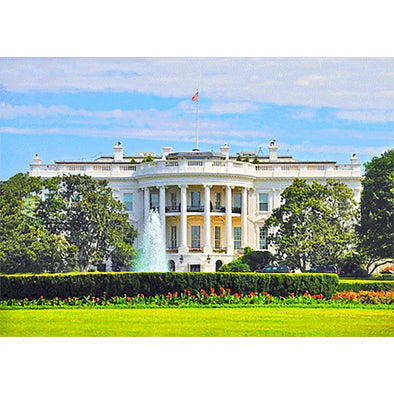 White House by Day and Night, Washington, D.C. - 3D Lenticular Postcard Greeting Card - NEW Postcard 3dstereo 