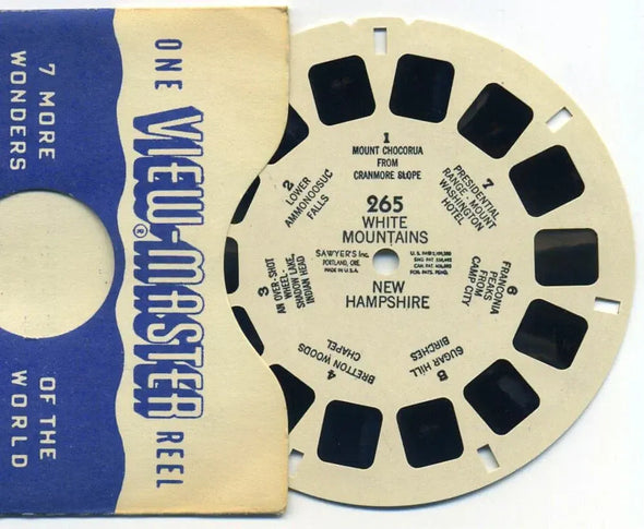 White Mountains, New Hampshire - View-Master Printed Reel - vintage - (REL-265) 3dstereo 