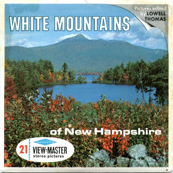 White Mountains - View-Master 3 Reel Packet - 1960s Views - Vintage - (ECO-A702-S6A-b) Packet 3dstereo 