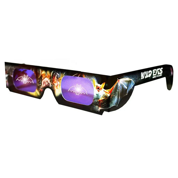 Wild Eyes™ 3D Cardboard Holographic Animal Glasses - BAT - NEW 3dstereo 