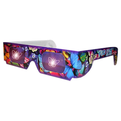 Wild Eyes™ 3D Cardboard Holographic Animal Glasses - BUTTERFLY - NEW 3dstereo 