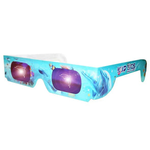 Wild Eyes™ 3D Cardboard Holographic Animal Glasses - DOLPHIN - NEW 3dstereo 