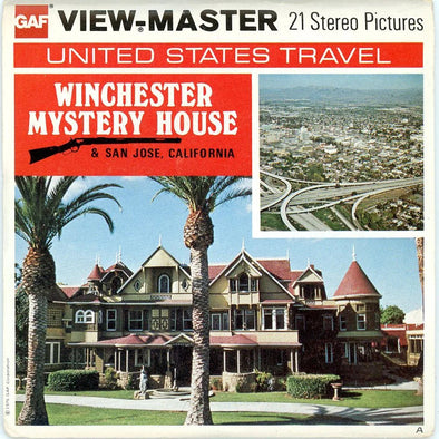 Winchester Mystery House - View-Master 3 Reel Packet - 1970s Views - Vintage - (ECO-A220-G5A)