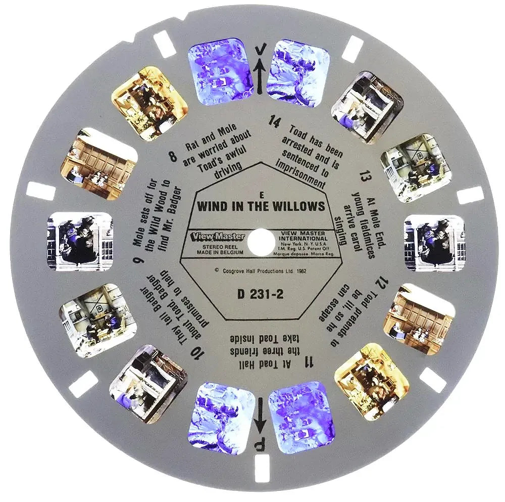 Winds in the Willows - View-Master 3 Reel Set on Card - (D231) –
