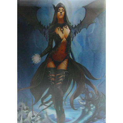 Winged Black SIREN - Triple Views - 3D Flip Lenticular Poster - 12x16 - 3 Prints in 1 Poster