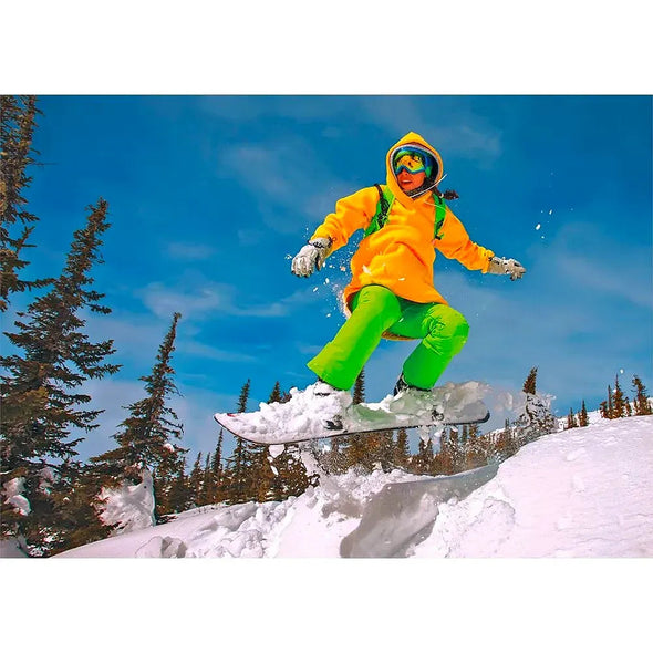 Winter Sports - Snowboarder - 3D Lenticular Postcard Greeting Card - NEW Postcard 3dstereo 