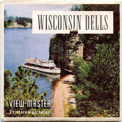 Wisconsin Dells - View-Master 3 Reel Packet - 1960s views - vintage - (PKT-A526) Packet 3Dstereo 