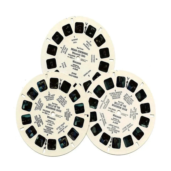 Wisconsin Dells - View-Master 3 Reel Packet - 1960s views - vintage - (PKT-A526) Packet 3Dstereo 