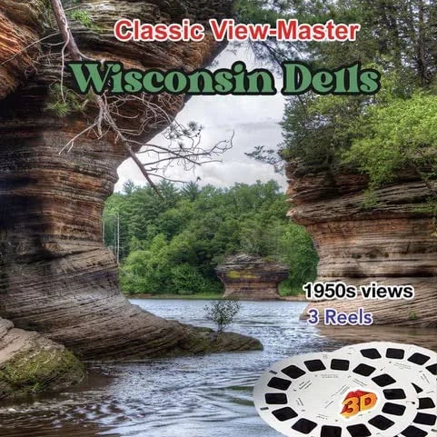 Wisconsin Dells- Vintage Classic View-Master - 1950s views CREL 3dstereo 
