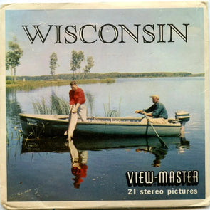 Wisconsin - View-Master 3 Reel Packet - 1960s views - vintage - ( PKT- A525-S5 ) Packet 3dstereo 