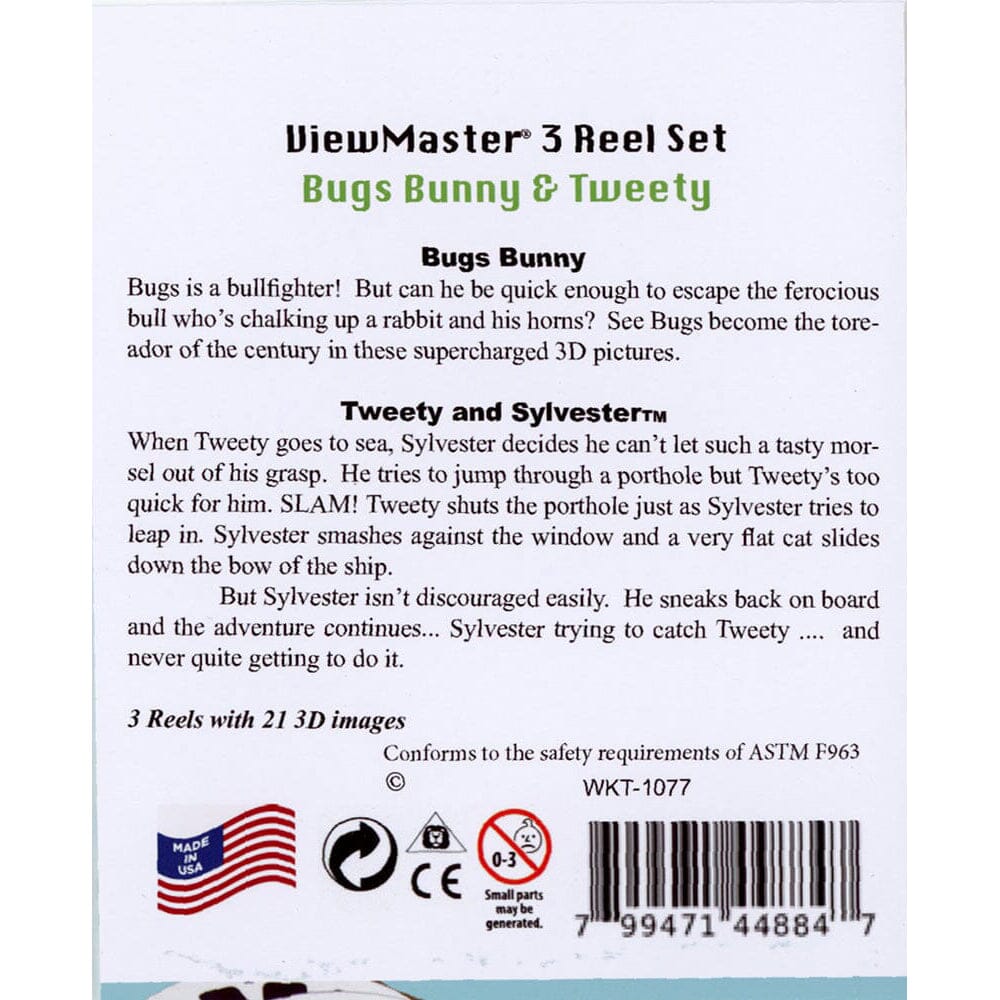 Bugs Bunny and Tweety - View-Master 3 Reel Set - vintage –