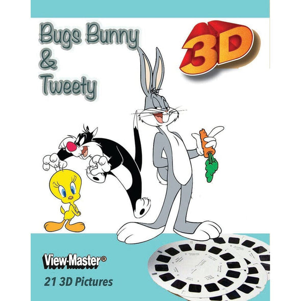 Bugs Bunny and Tweety - View-Master 3 Reel Set - vintage WKT 3dstereo 