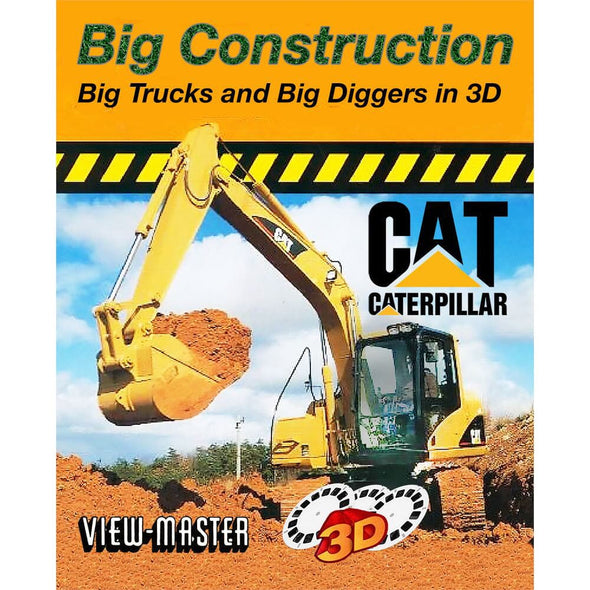 CAT - Caterpillar Big Construction - View-Master 3 Reel Set -(WKT-5432) VBP 3dstereo 