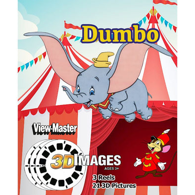 Dumbo - Disney - View-Master 3 Reel Set - NEW WKT 3dstereo 