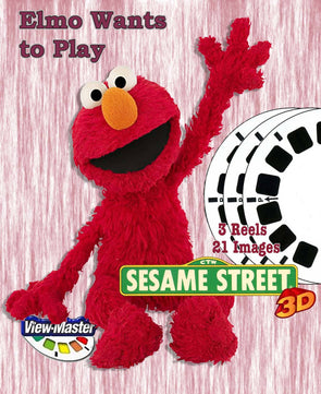 Sesame Street - Elmo Wants to Play - View-Master 3 Reels NEW - WKT 3dstereo 