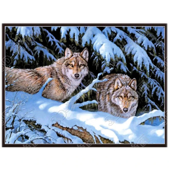Wolves - Triple Views - 3D Flip Lenticular Poster - 12x16 - 3 Images in 1 Poster - NEW Poster 3dstereo 
