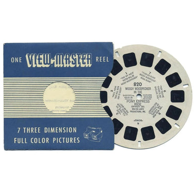 Woody Woodpecker - Pony Express Ride - View-Master - Vintage Single Reel 1951 - No. 820 3dstereo 