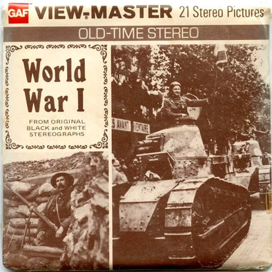 World War I - View-Master - Vintage - 3 Reel Packet - 1970s views ( PKT-B792-G5mint ) Packet 3dstereo 