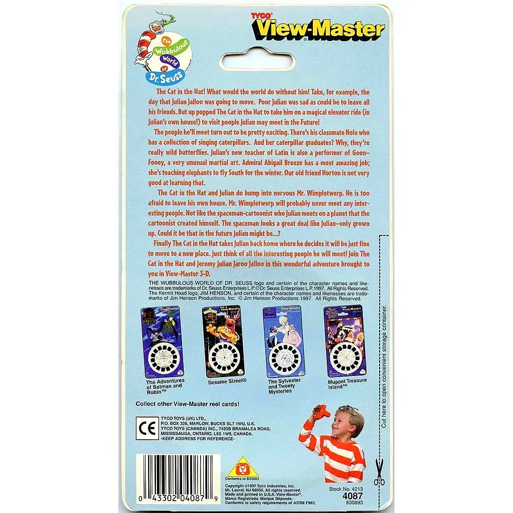 Wubbulous World of Dr. Seuss - View-Master 3 Reel Set on Card - NEW -  (VBP-4087)