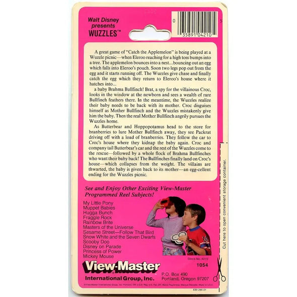 Wuzzles - View-Master 3 Reel Set on Card - NEW - (VBP-1054)