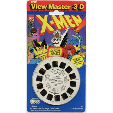 X-Men -Captive Hearts - View-Master 3 Reel Set on Card - NEW - (VBP-1085) 3dstereo 