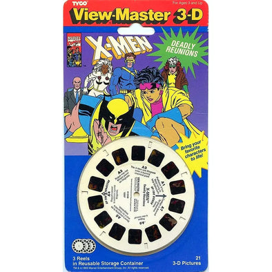 X-Men -Deadly Reunions - View-Master 3 Reel Set on Card - NEW - (VBP-1097) VBP 3dstereo 