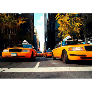 Yellow Cabs - New York City - 3D Lenticular Postcard Greeting Card - NEW Postcard 3dstereo 