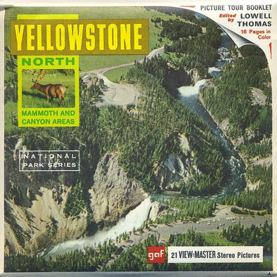 Yellowstone National Park - North - View-Mater 3 Reel Packet - 1960s views - vintage - (PKT-A309-G1A) Packet 3dstereo 