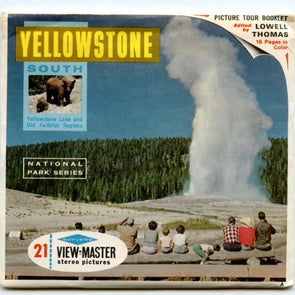 Yellowstone National Park - South- View-Master 3 Reel Packet - 1960s views - vintage - (PKT-A306-S6A)