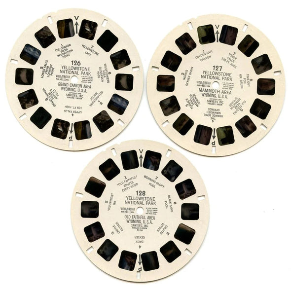 Yellowstone National Park - View-Master 3 Reel Packet - 1950s Views - Vintage - (ECO-A306-S4-a) Packet 3dstereo 